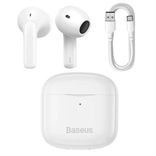 BASEUS auricolare bluetooth Bowie E3 pods-style white NGTW080002