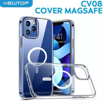 NEWTOP cv08 cover magsafe apple iphone 15 pro trasparente