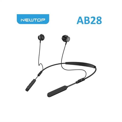 NEWTOP ab28 sport auricolare wireless metal 5.3 b10 nero