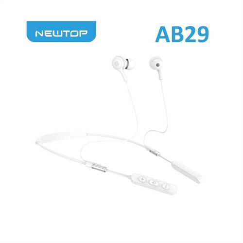 NEWTOP ab28 sport auricolare wireless metal 5.3 b10 Bianco