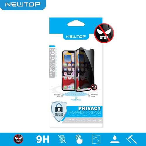 NEWTOP Pellicola privacy in vetro 2.5D iPhone 16 Pro
