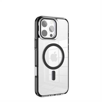 NEWTOP CV39-05 Cover super clear con supporto iPhone 16 Nero