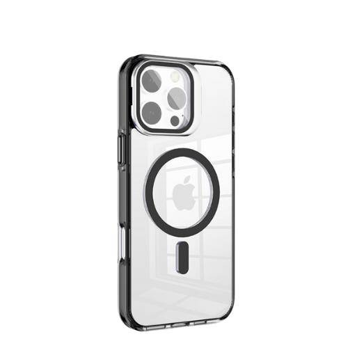 NEWTOP CV39-05 Cover super clear con supporto iPhone 16 Nero
