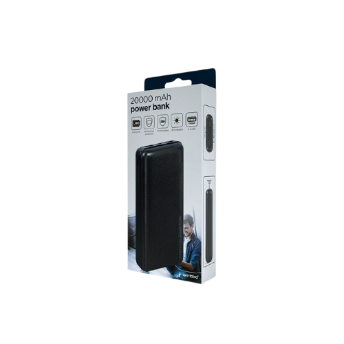 GEMBIRD Power bank da 20000 mAh Nero