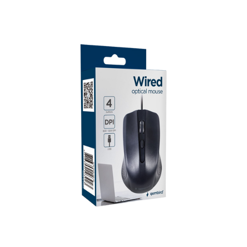 GEMBIRD Mouse ottico USB Nero