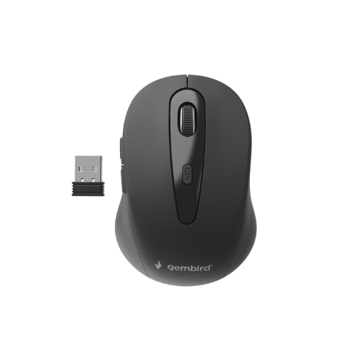 GEMBIRD Mouse Ottico Wireless a 6 Pulsanti Nero