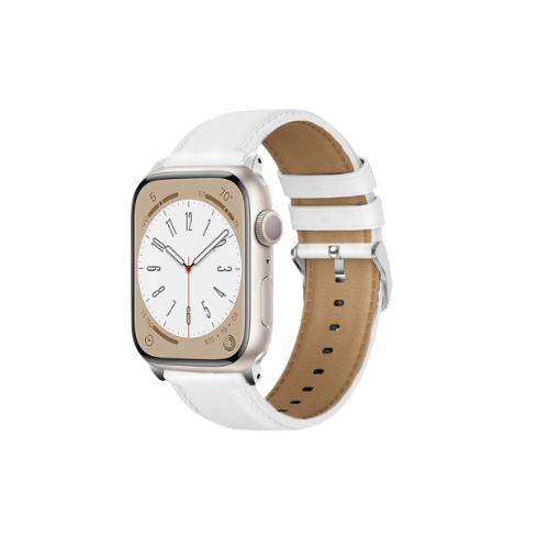 NEWTOP Cinturino Apple Watch in pelle 38/40/41mm Bianco