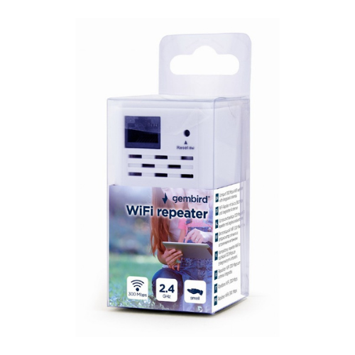 GEMBIRD Wi-Fi repeater, 300 Mbps, white