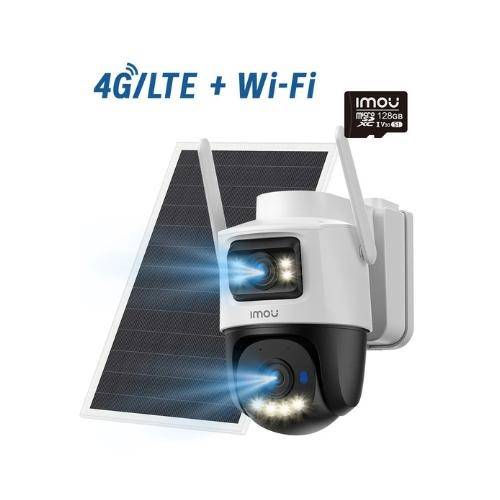 IMOU AOVPT KIT 4G Dual(5+5MP) con Pannello Solare e Sd 128GB