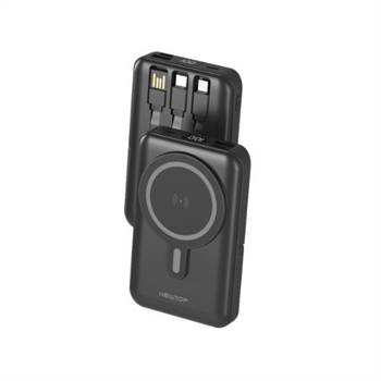 NEWTOP pb46 stand power bank con magsage e cavi 10000mah nero