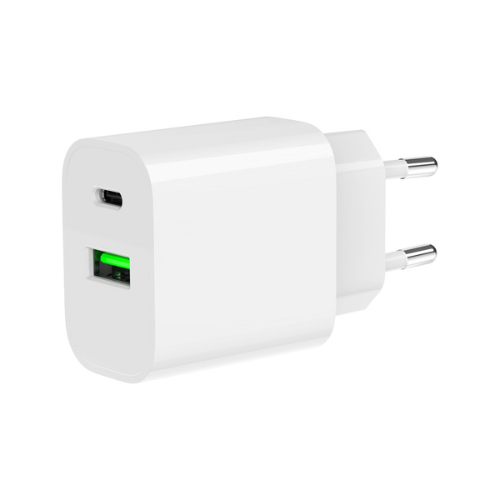 GEMBIRD Caricabatterie 20W FastCharger USB-A USB-C Bianco