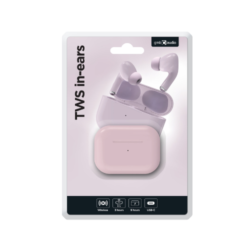 GEMBIRD Auricolari wireless TWS, rosa