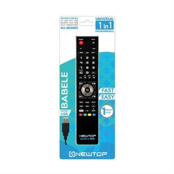 NEWTOP Telecomando universale babele 1 in 1 nero