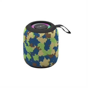 GEMBIRD Cassa portatile con LED BT/USB/SD/AUX/FM Mimetica