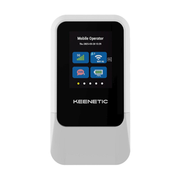KEENETIC Hotspot 5G con Wi-Fi 6 e schermo LCD da 2,4 a colori