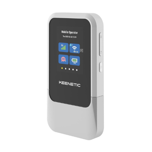 KEENETIC Hotspot 5G con Wi-Fi 6 e schermo LCD da 2,4 a colori