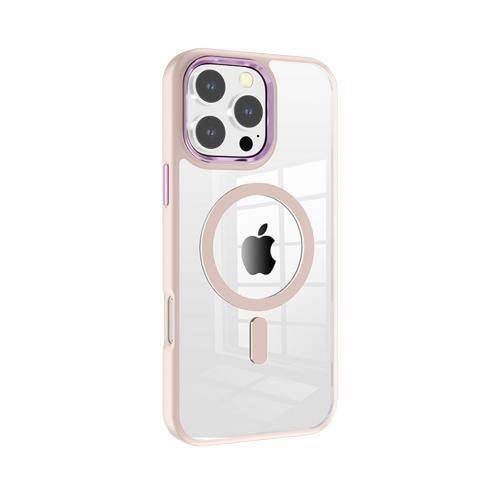 NEWTOP Cover Magsafe metallo Apple iPhone 18 Pro Max rosa